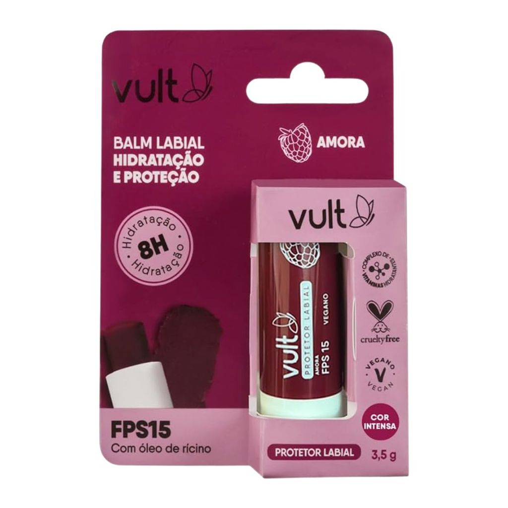 Vult Balm Labial Amora Hidratante FPS-15 3,5g