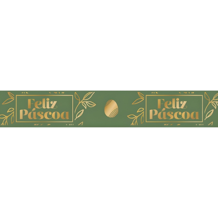 Laço Fácil de Fita de Cetim - Feliz Páscoa Gold Verde - ELRC005H Cor 008 - 22mm - 5 unidades - Fitas Progresso - Rizzo em Oferta na Shopee