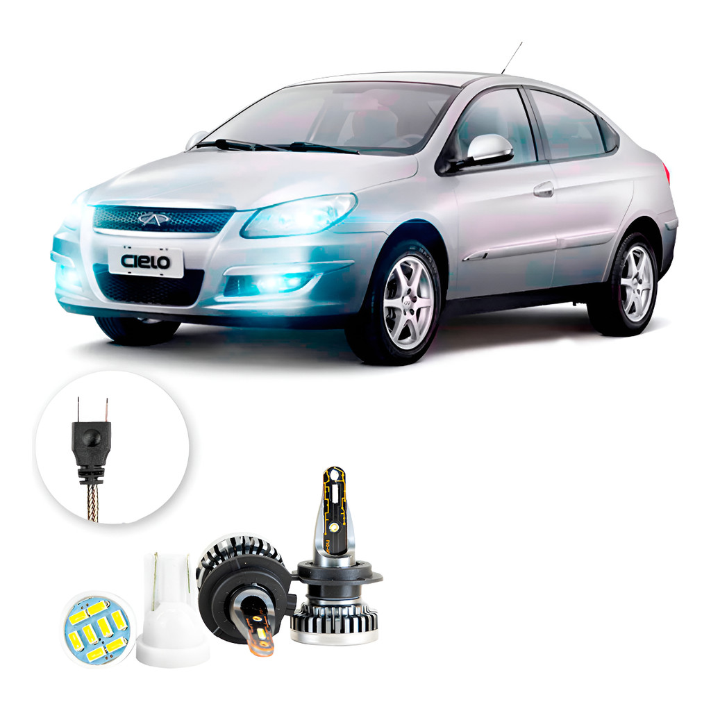 Kit Ultra Led Nano Chery Cielo 2011 A 2012 H7 30000lm