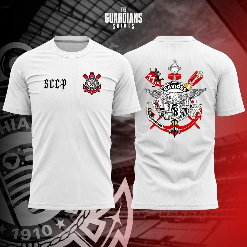 Camiseta Time do Povo Corinthians SCCP 100% algodão 2026