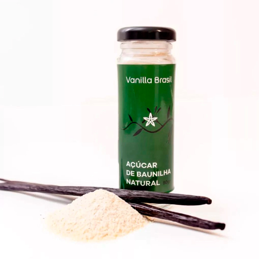 Açúcar de Baunilha Natural 80g Vanilla Brasil — imagem 2 de 2