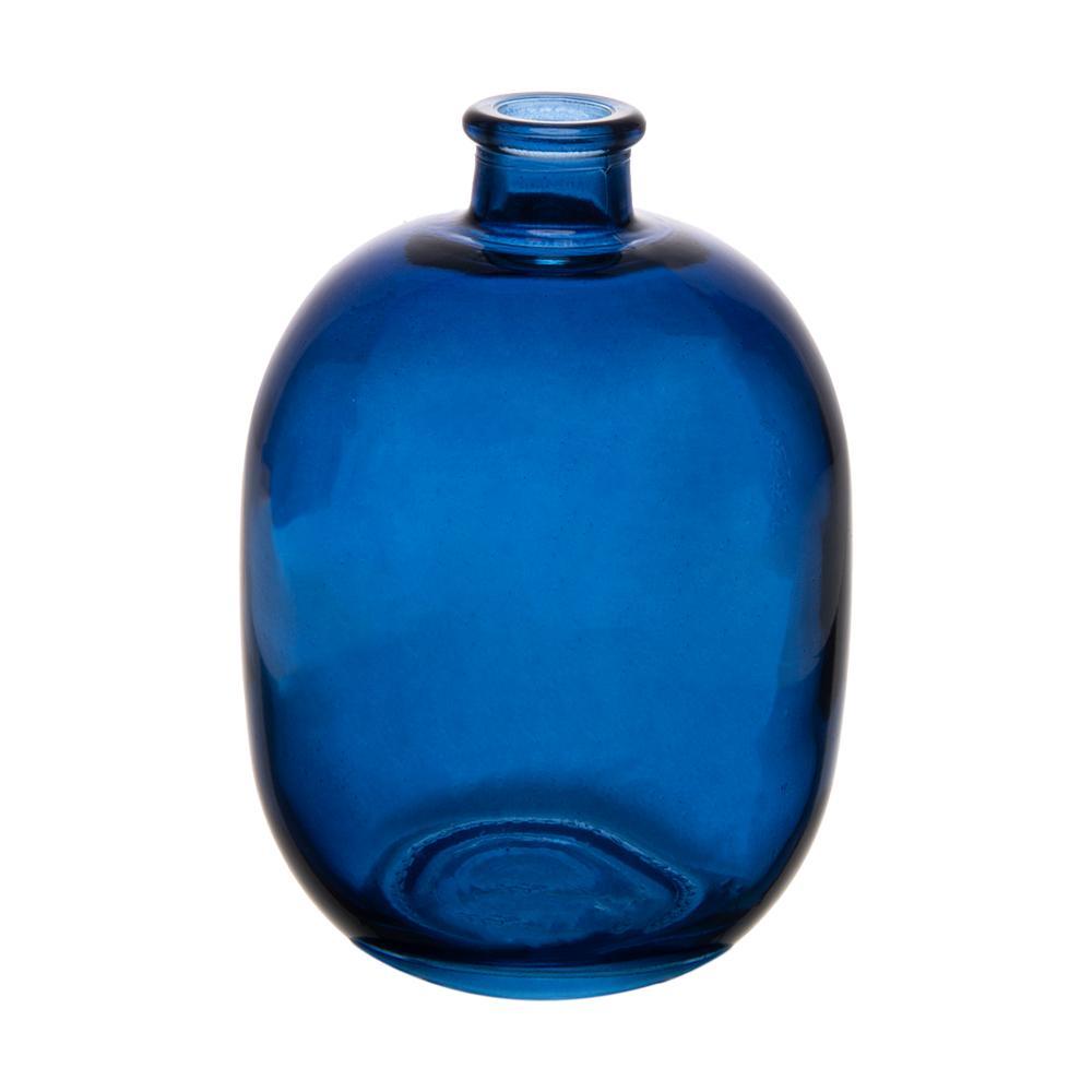Vaso Wolff Horizon 14cm x 10cm Azul Vidro