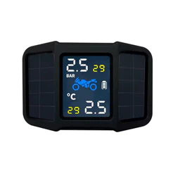 Medidor Solar de Pressão para Pneus de Moto com 2 Sensores IP67 Knup KP-S136