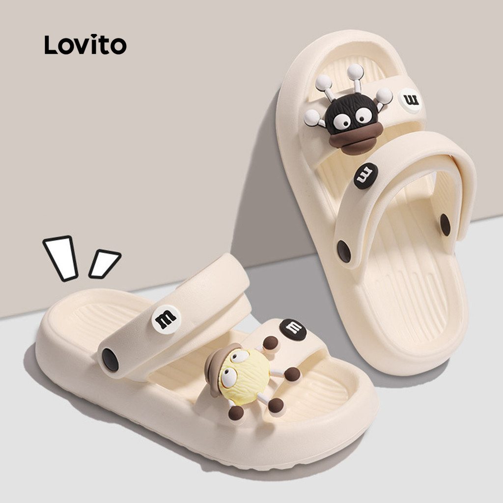 Lovito Sandálias Casuais Leves e Planas para Mulheres LFA97008 em Oferta na Shopee
