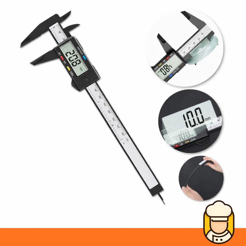 Paquímetro Digital com Display LCD Medição Rápida, Precisa e Fácil Visualização em Qualquer Ambiente em Oferta na Shopee