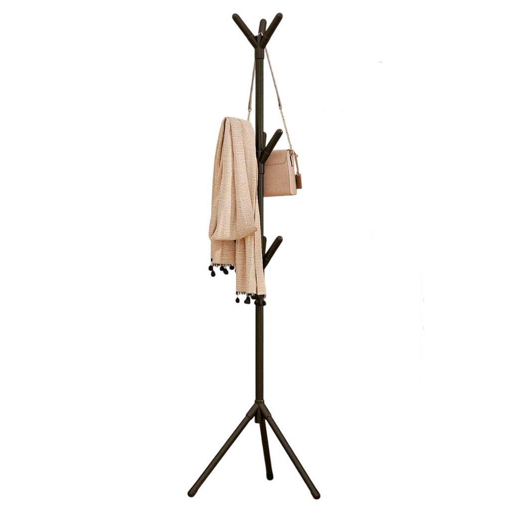 Mancebo Arara Cabideiro 9 Ganchos Bolsa Chapeu Casaco Roupa Bone Organizaçao Decoraçao Quarto Closet Sala Banheiro Casa