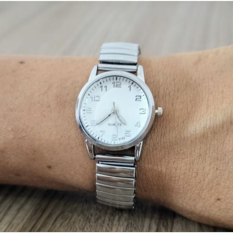 Relógio de pulso Feminino Quartz Mini Pulseira Elástica Analógico Prata/Preto/ouro rosa/rosa — imagem 2 de 2