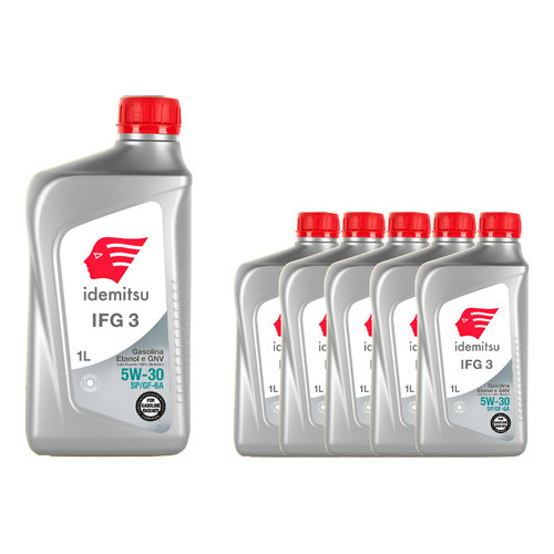 Kit 6l Óleo Lubrificante Idemitsu 5w30 Api Sp Gf-6 Sintético