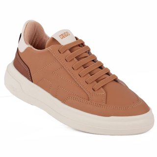 Tênis Klin Original Capri Kids Sintético Premium com Calce Fácil Cadarço em Elástico - Capuccino em Oferta na Shopee