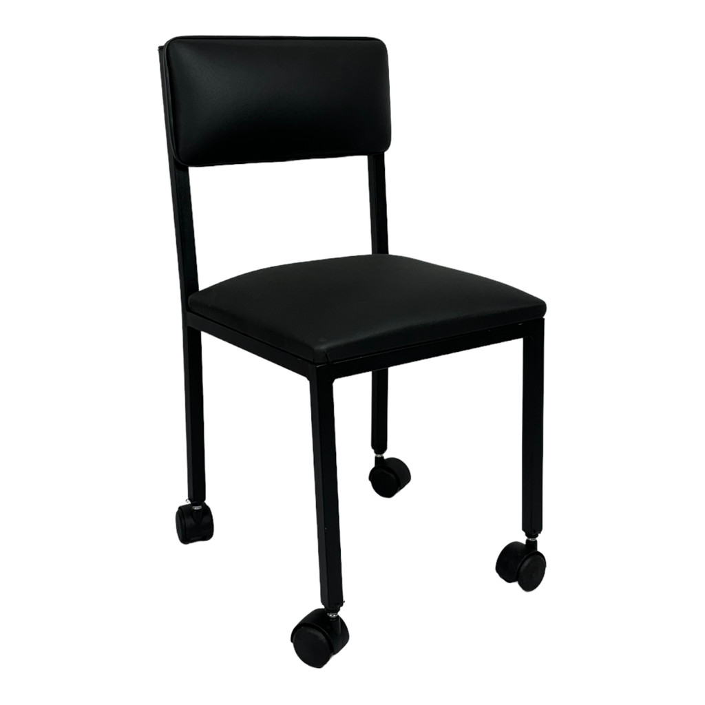 Cadeira Profissional Pedicure Cirandinha com Rodízios Manicure Baxinha em courissimo