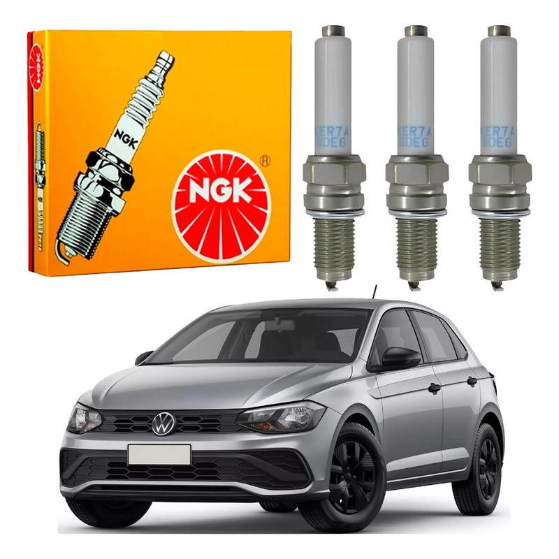 Jogo Velas Ngk Polo Track 1.0 12v Mpi 2023 A 2025