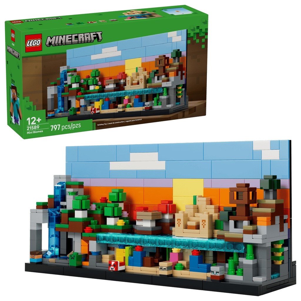 Minecraft Mini Biomas Dia e Noite 797 Peças 21589 - LEGO