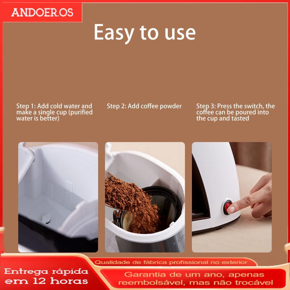 Mini cafeteira gotejadora cafeteira 450 W para escritório de viagens
