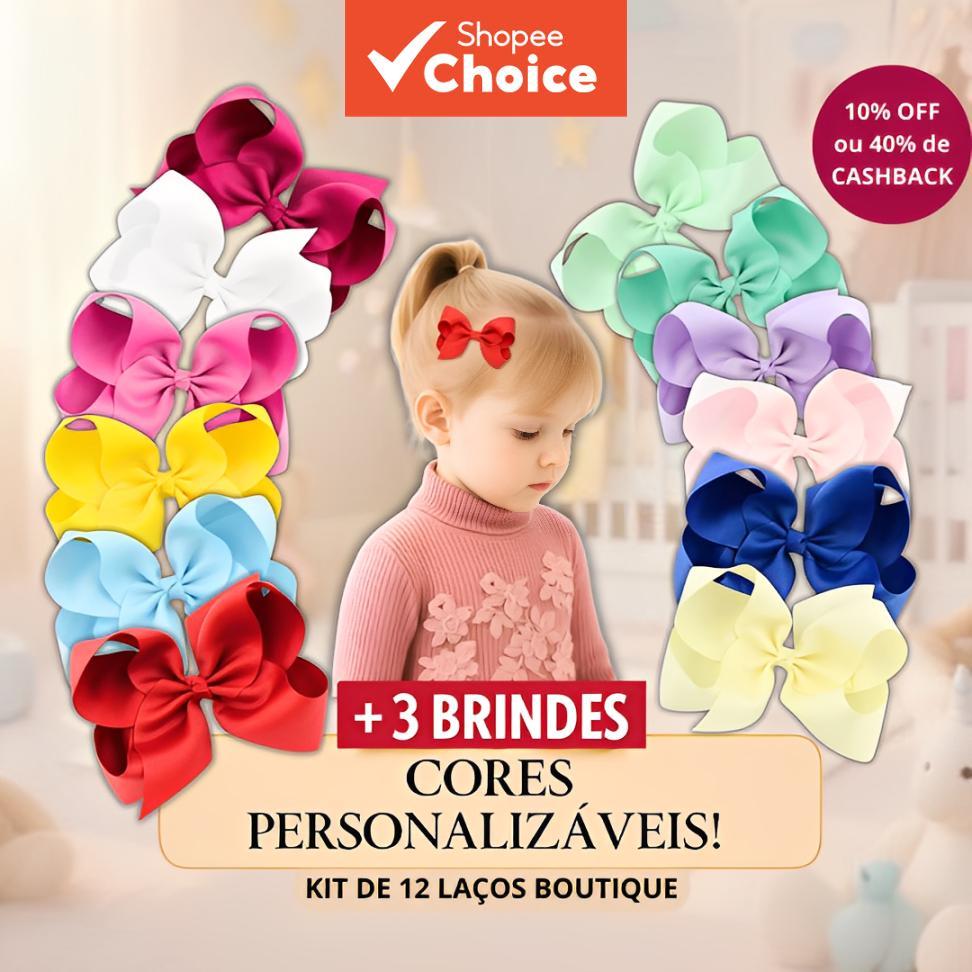 Laços de Cabelo para Bebês – Kit 30 Peças 3 Polegadas, Cores Sortidas, Presente em Fita de Cetim para Crianças e