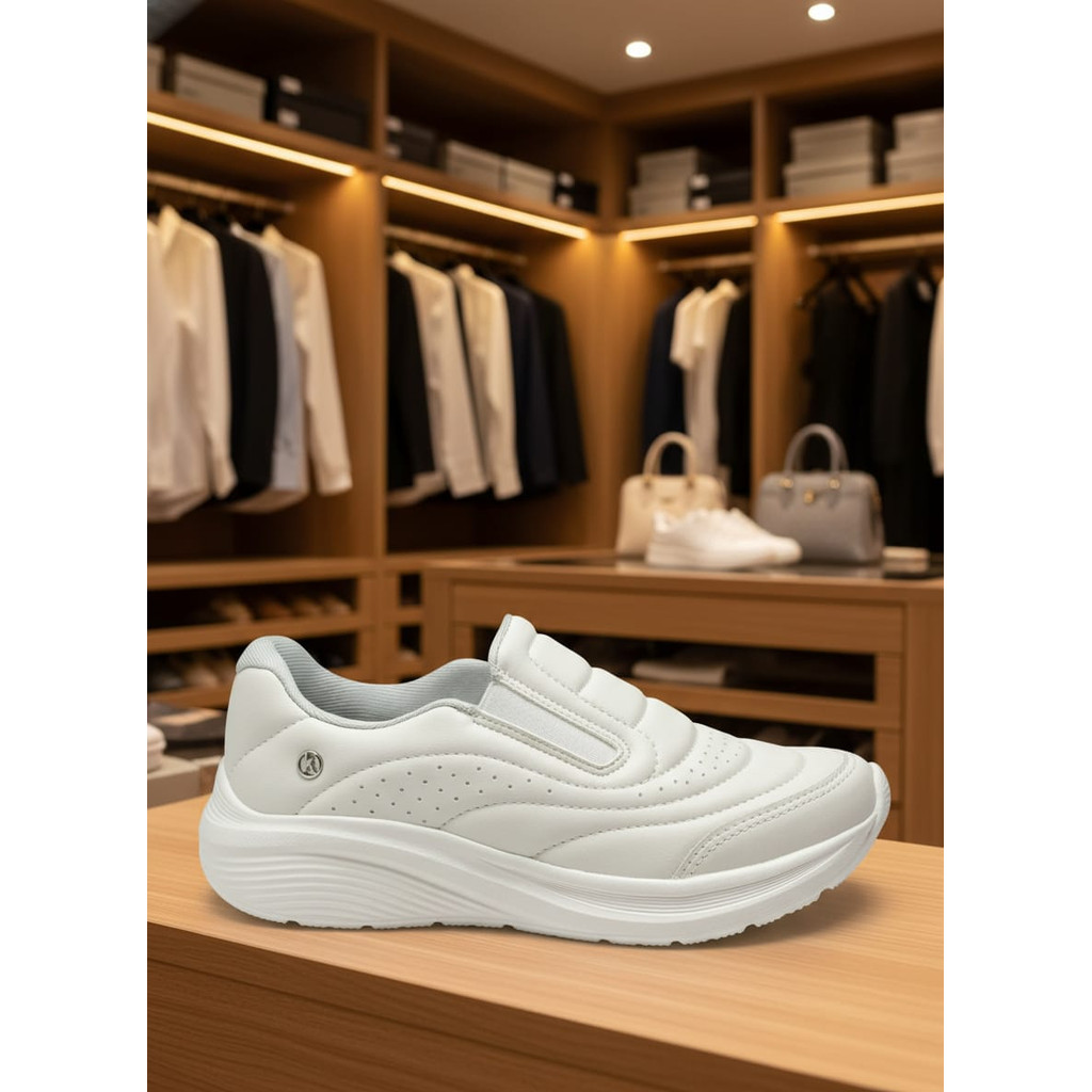 Tênis Casual Feminino Elásticos Laterais Máximo Conforto — imagem 2 de 2