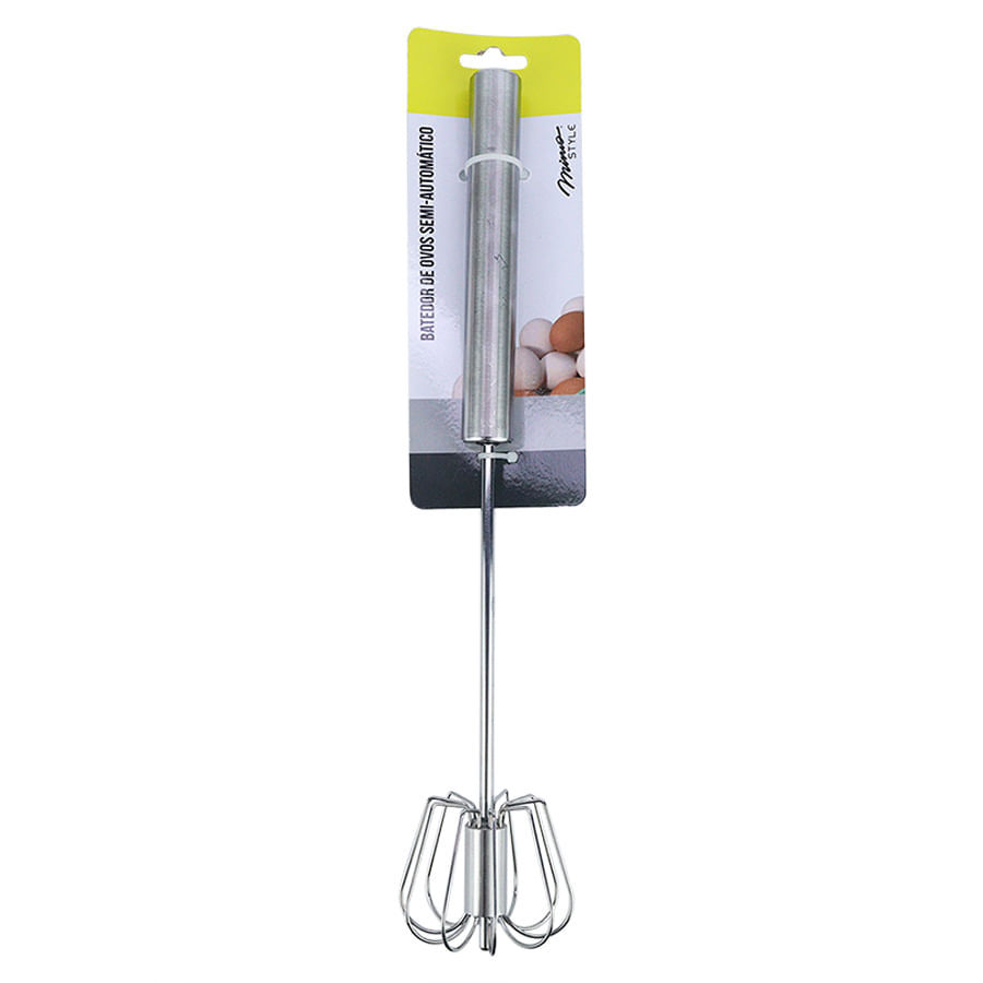 Batedor De Ovos Inox Semi Automático Mimo Style