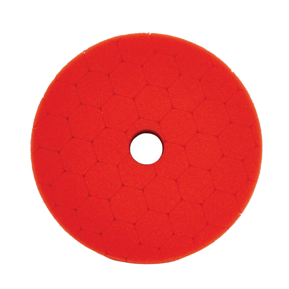 BOINA HEX ESPUMA 3" PARA ROTO ORBITAL LARANJA REFINO SGT