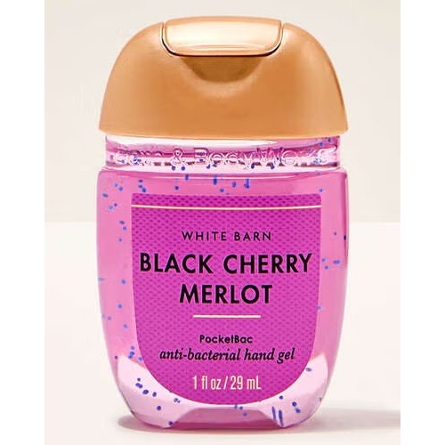 Gel Antisséptico para Mãos, PocketBac Hand Sanitizer Black Cherry Merlot, 29mL, Bath and Body Works