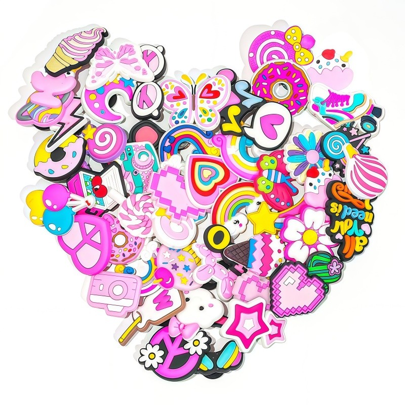 Kit 30 Pins Bottons Enfeite Para Crocs Babuches Sortidos