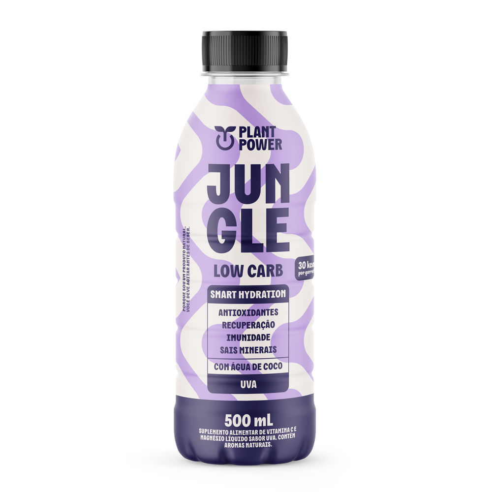 Jungle Low Carb Plant Power Suplemento Alimentar Sabor Uva 500ml