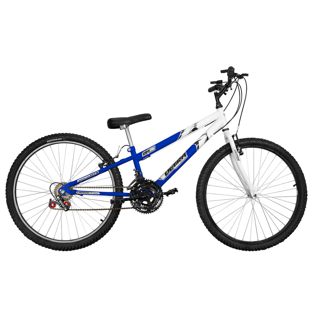 Bicicleta Aro 26 Passeio Urbano Praia Ultra Bikes Rebaixada Bicolor 18 Marchas
