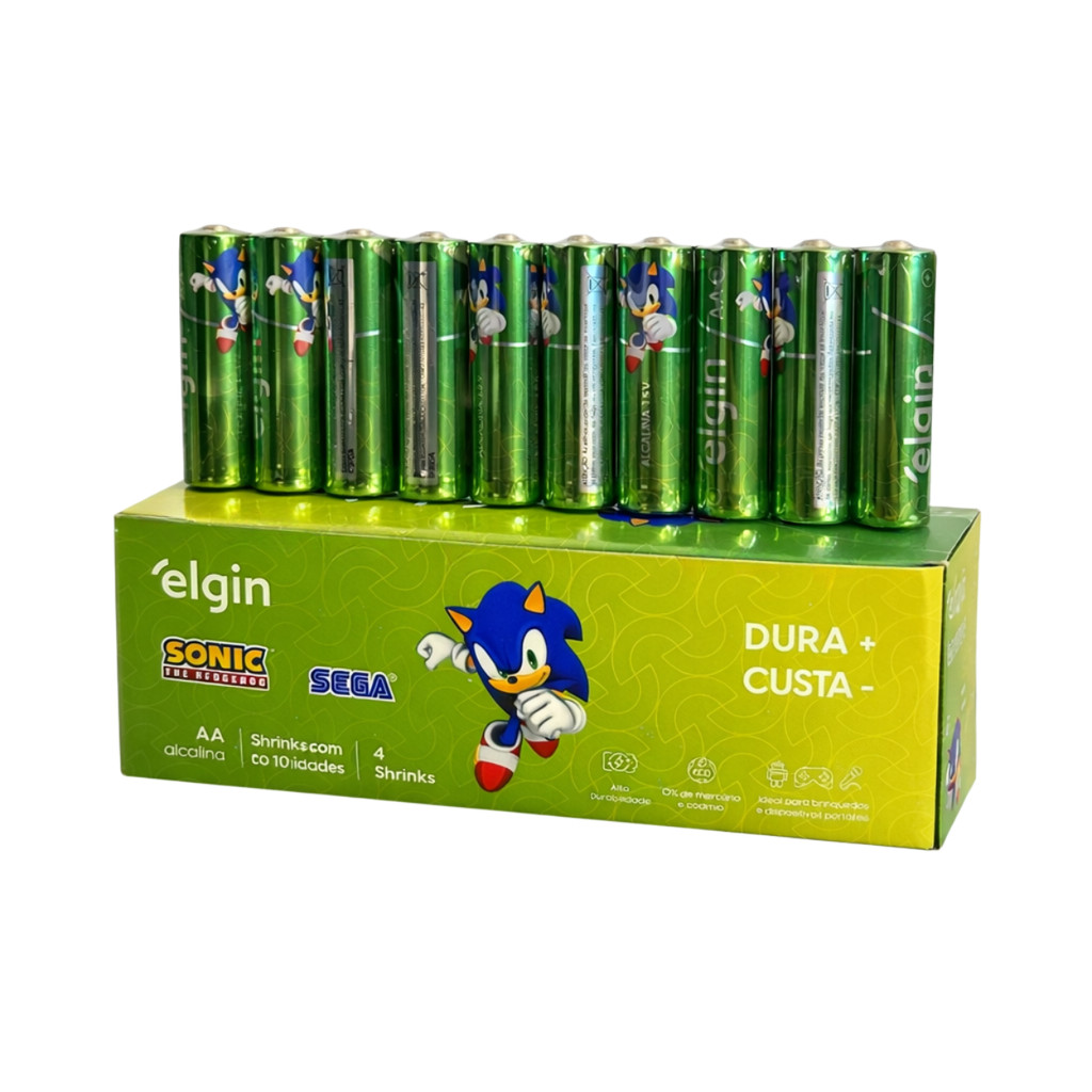 40 Pilhas Pequena Alcalina Aa 2a Brinquedo Controle Elgin em Oferta na Shopee