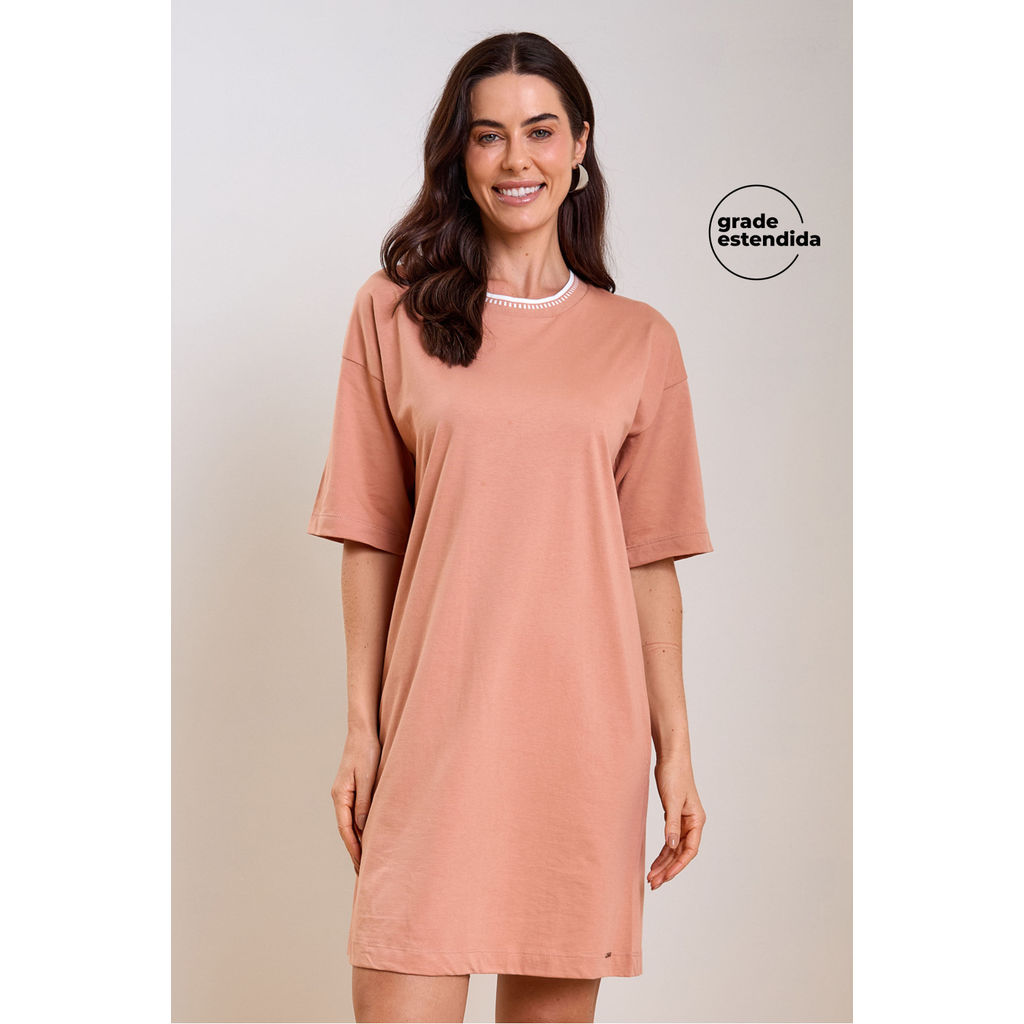 Vestido Feminino Reto Marialícia Laranja