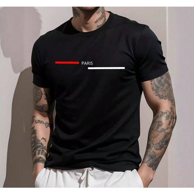 Camiseta Masculina Listras Horizontais Lançamento Camiseta 100% Algodão Camisetão Solta PlusSize Camiseta - NB the Shirt
