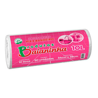 Saco de Lixo Baianinha 10l 34cm X 38cm 50 Unidades em Oferta na Shopee