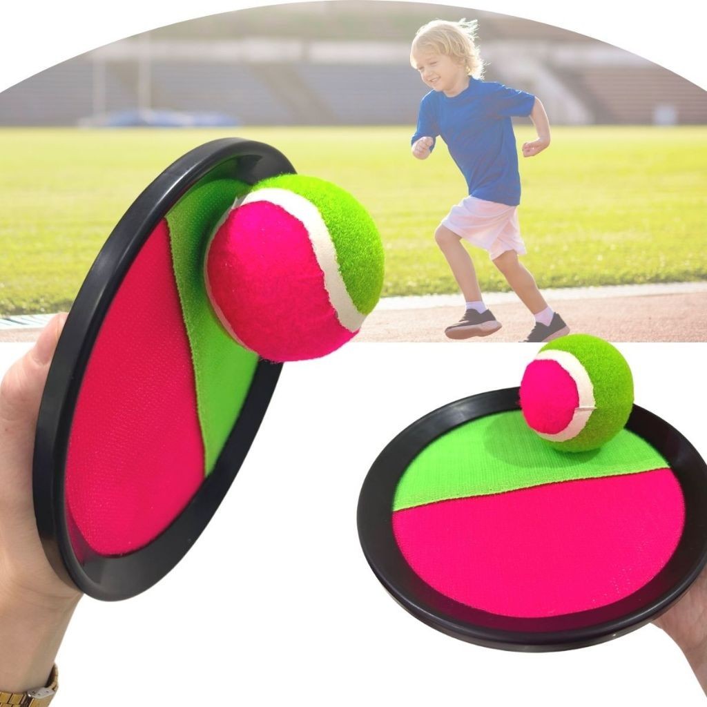 Kit Raquete Velcro Bola - Jogar ao Ar Livre Esporte Infantil Pais Filhos Férias Verãoraquete de tênis em Oferta na Shopee