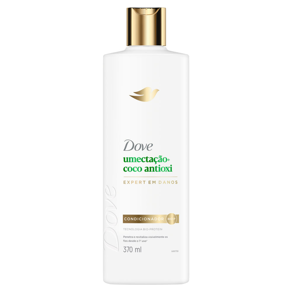 Condicionador Dove Umectação e Coco Antioxi Expert em Danos 370ml em Oferta na Shopee