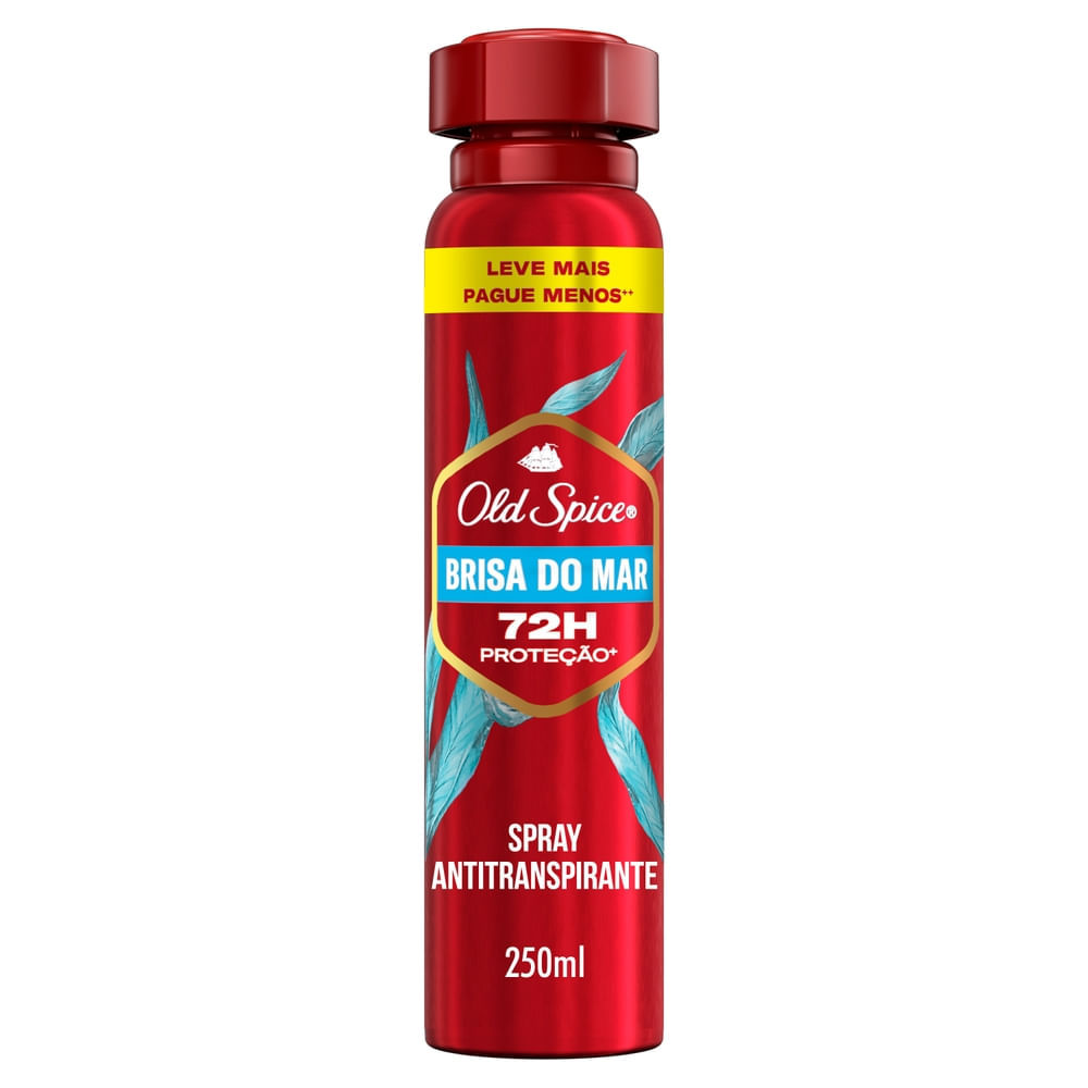 Desodorante Old Spice Brisa do Mar Spray Antitranspirante 250ml em Oferta na Shopee