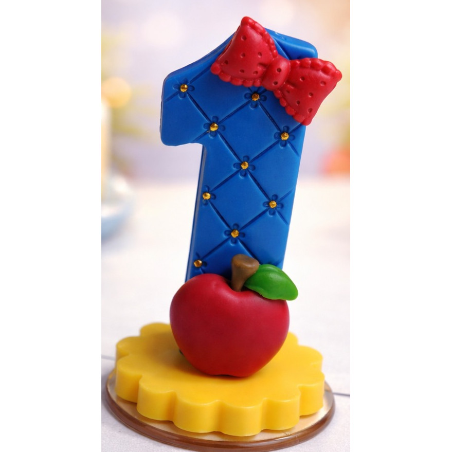 Vela de Aniversário Maçã Biscuit com Pavio Mágico em Oferta na Shopee