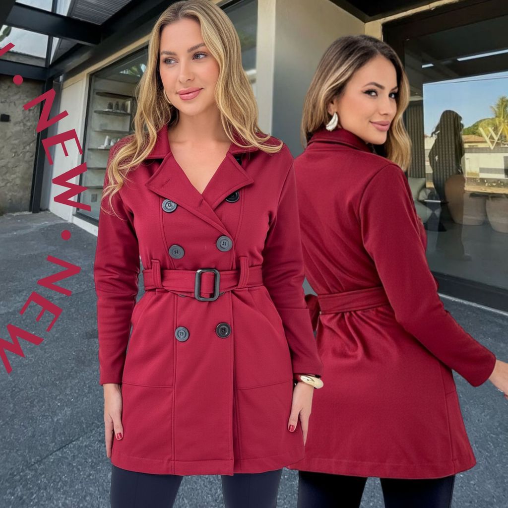 Casaco Sobretudo Feminino Flanelado Internamente - Conforto e Estilo em Moletom para o Seu Dia a Dia