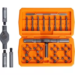Kit de Chaves de Fenda 43 em 1 - Magnético com Catraca Multifunção para Manutenção de Precisão