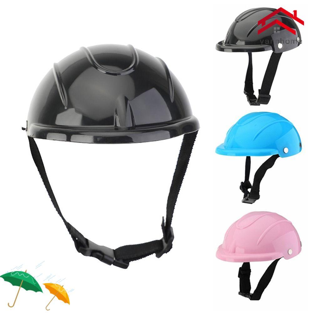 Capacete Para Motocicleta Animais De Estimação YANNHOME , Capacetes Ajustáveis Cães De Cor Sólida , De Segurança Filhote