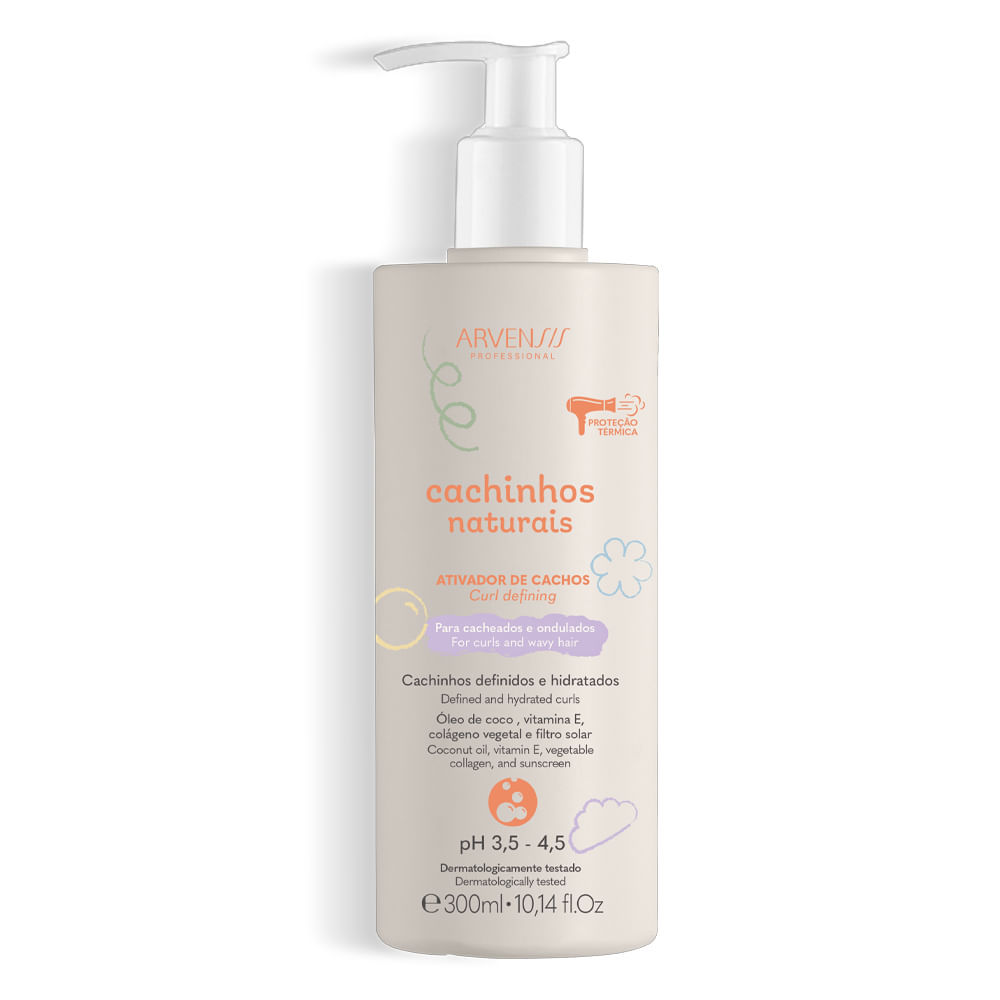 Ativador De Cachos Arvensis Cachinhos Naturais Ondulados 300ml em Oferta na Shopee