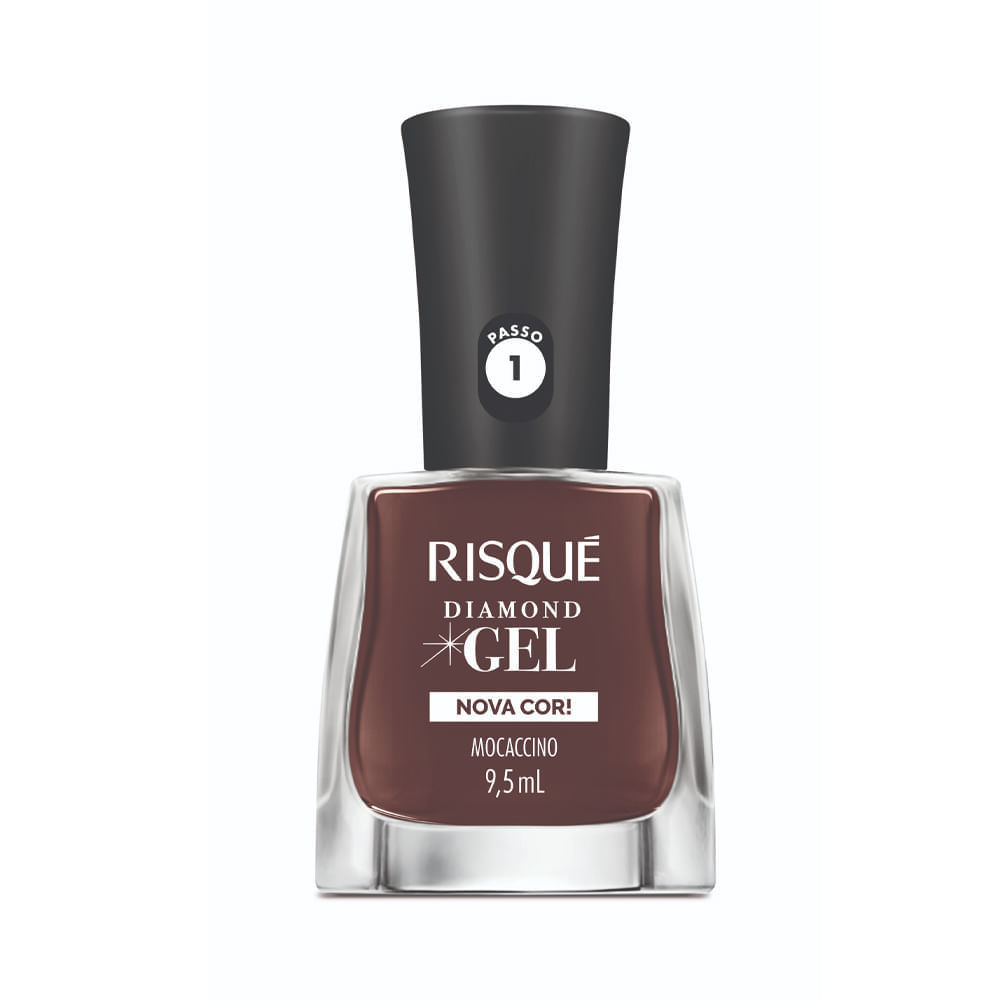 Esmalte Risqué Diamond Gel Mocaccino 9,5ml em Oferta na Shopee