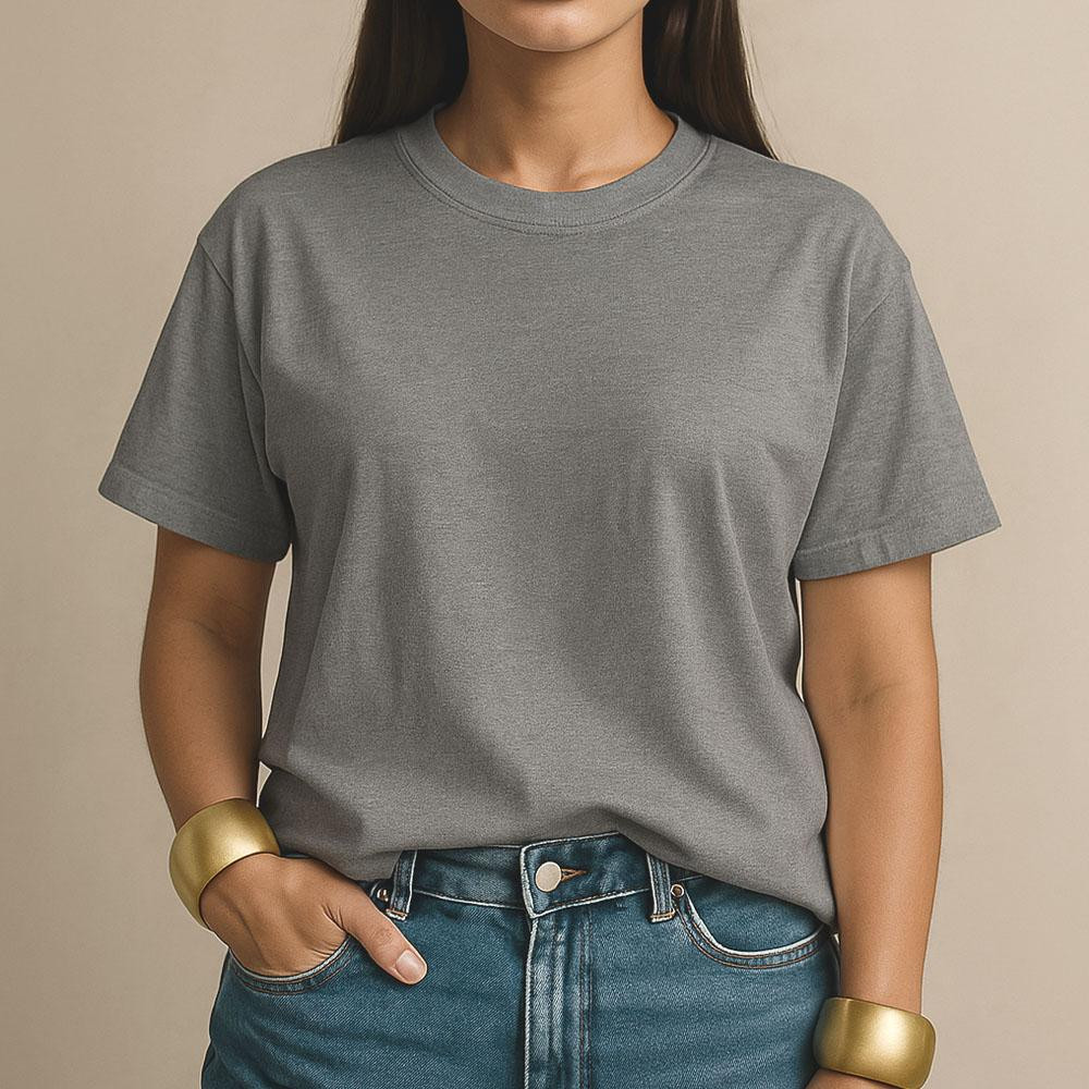 Camisa Feminina 100% Algodão Básica Premium Estilo Casual Dia a Dia Trabalho Academia Conforto Moda
