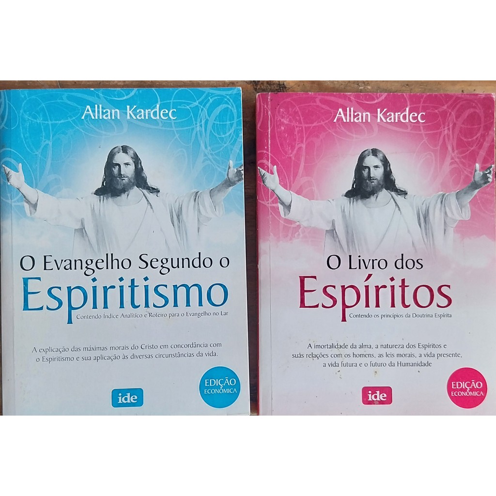 LIVRO, KIT(2), ALLAN KARDEC, 1. O EVANGELHO SEGUNDO O ESPIRITISMO, 2. O LIVRO DOS ESPÍRITOS, IDE