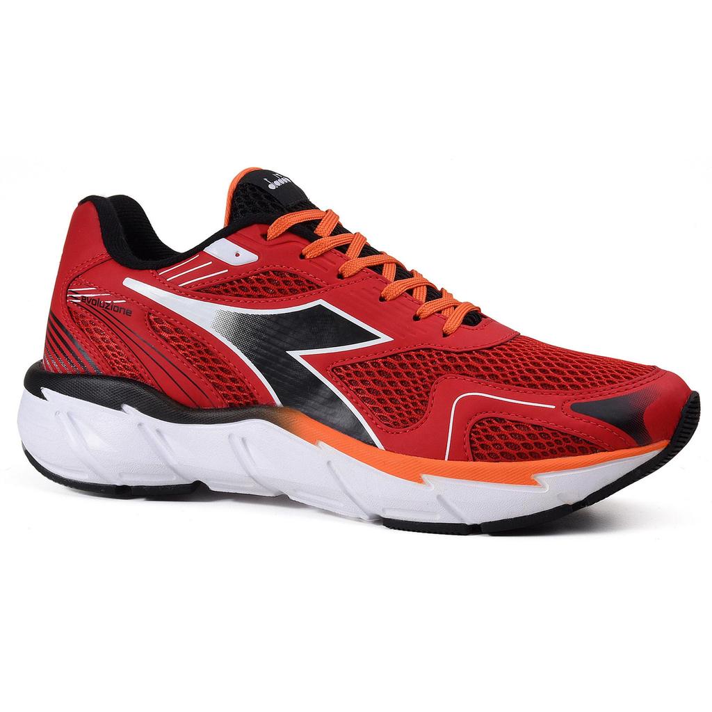 Tênis Unissex Corrida Diadora Evoluzione Vermelho e Preto em Oferta na Shopee