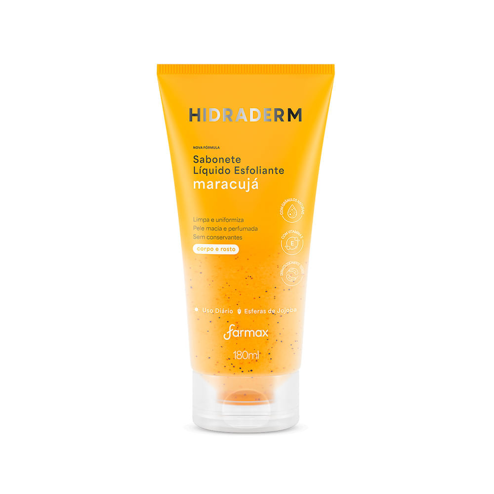 Sabonete Líquido Hidraderm Esfoliante Maracujá 180ml