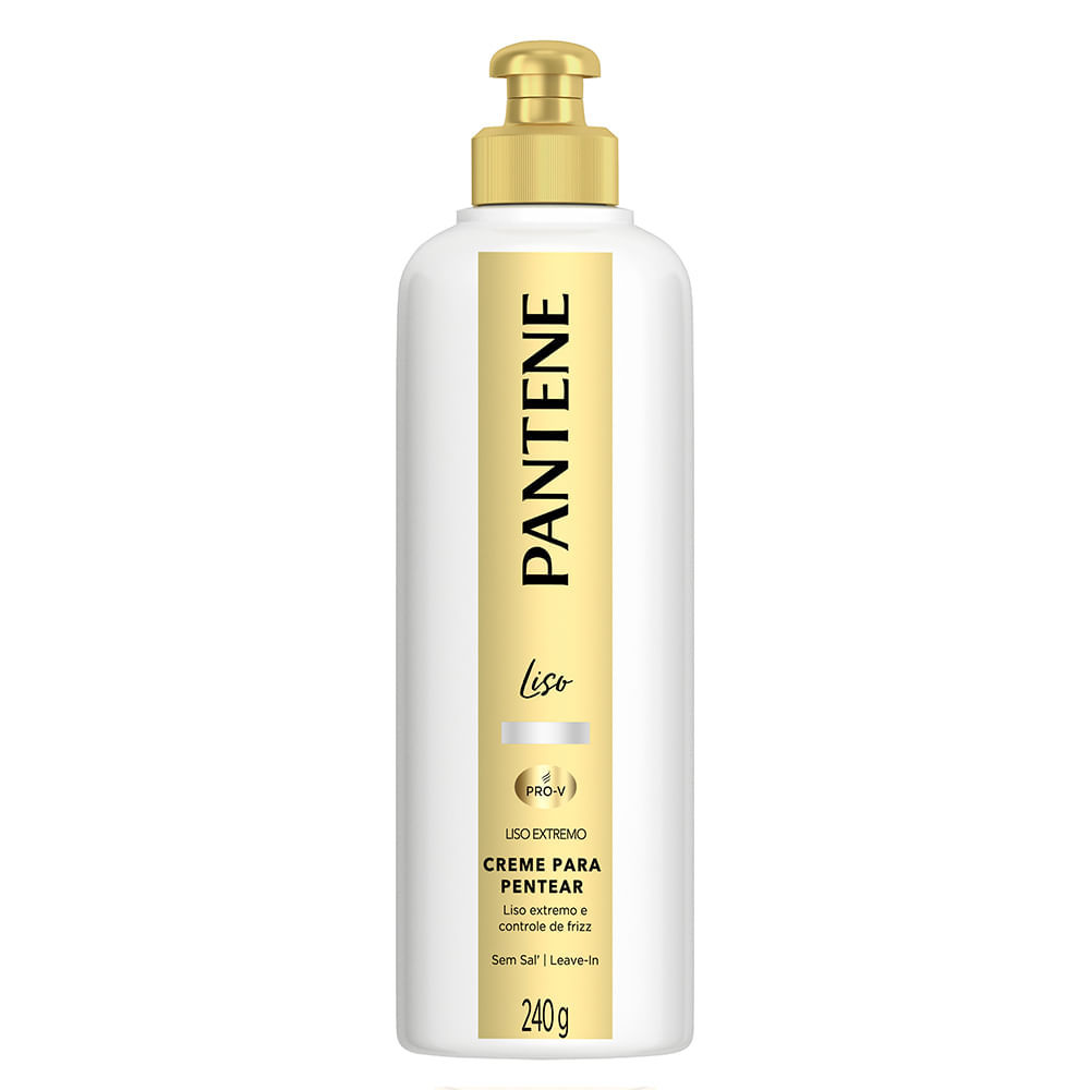 Creme Para Pentear Pantene Liso Extremo 240g em Oferta na Shopee