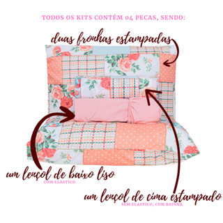 Jogo de Lençol Casal Padrão 400 Fios 04 Peças Queen Box Estampado Anti Bolinhas Elastico Acetinado em Oferta na Shopee