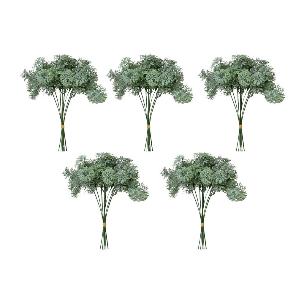 5 Buquês de Grama Decoração Para Arranjo Artificial Folhagem