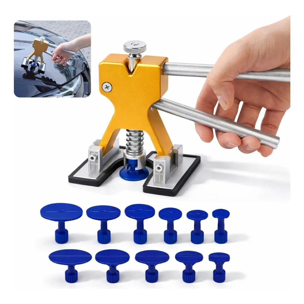 Removedor de Amassados Automotivo Profissional Desamassa Carro Martelinho de Ouro DIY Reparo Funilaria Rápido