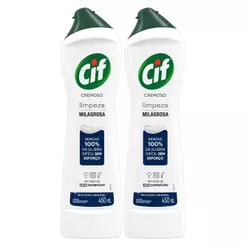 Kit 2 Limpadores CIF Cremoso Original com 450ml