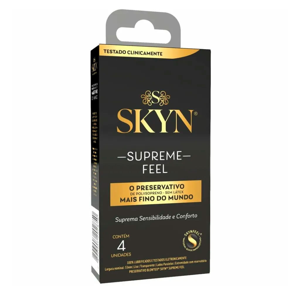 Preservativo Skyn Supreme Feel com 4 Unidades em Oferta na Shopee