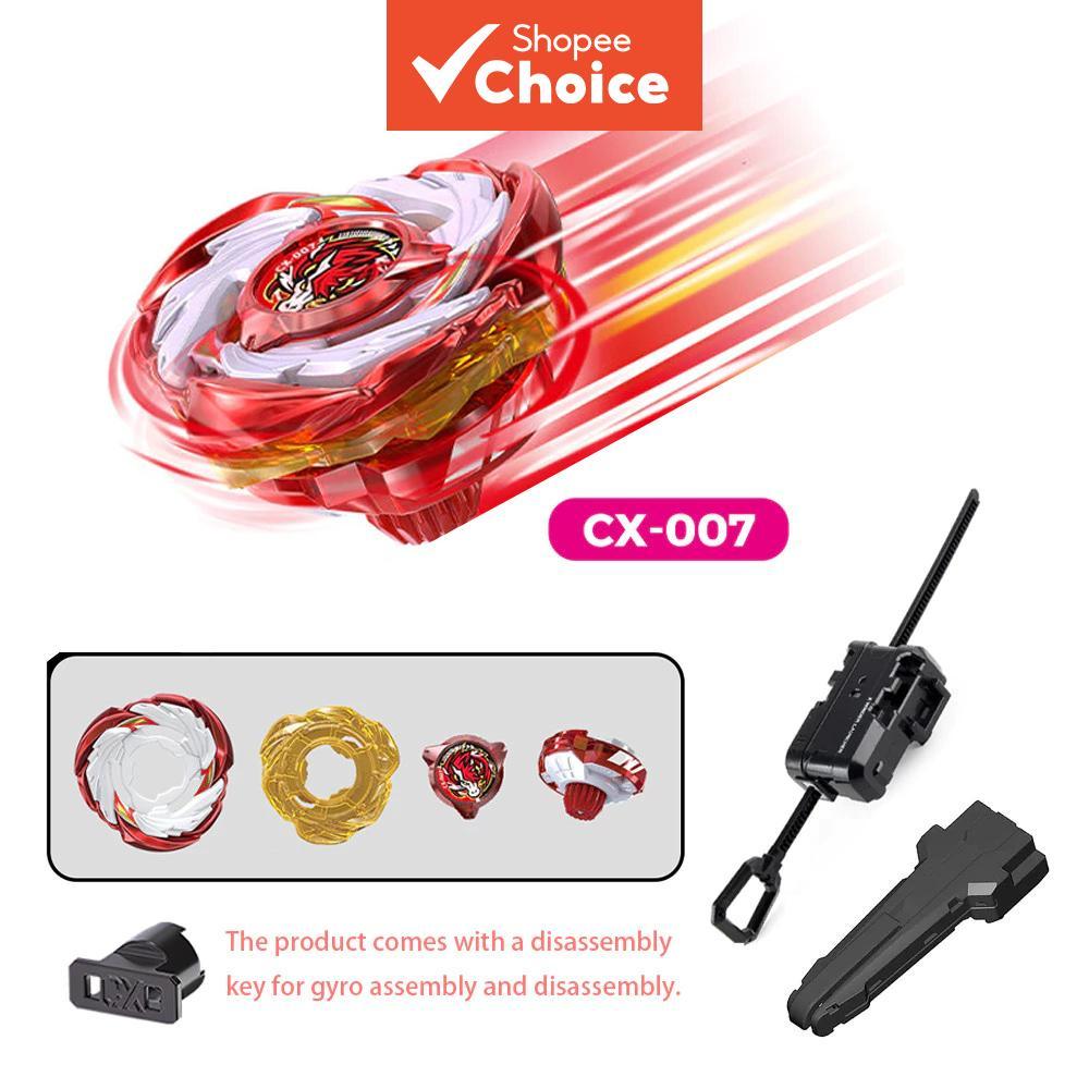Bey X CX-00 Pegasus Blast ATR Battle Top Red Xtreme Com Ripcord Launcher LED Grip Set Brinquedo Giroscópio Giratório Par