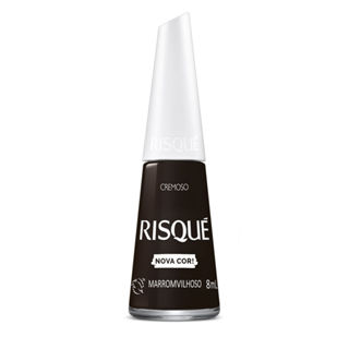Esmalte Risqué Cremoso Marromvilhoso em Oferta na Shopee